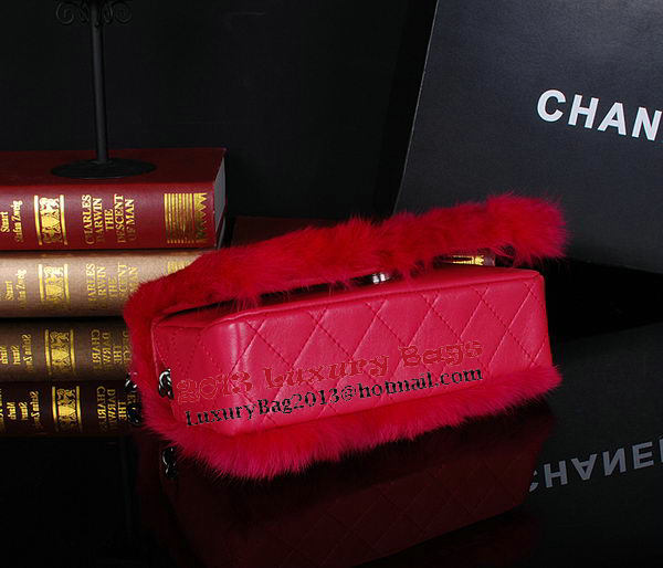 Chanel Cony Hair Flap Bags A92592P Rose