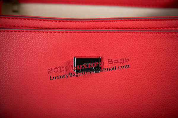 Gucci Bamboo Daily Leather Flap Shoulder Bags 370826 Red