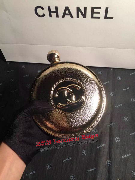 Chanel Plexiglass Globe Clutch Bag Gold