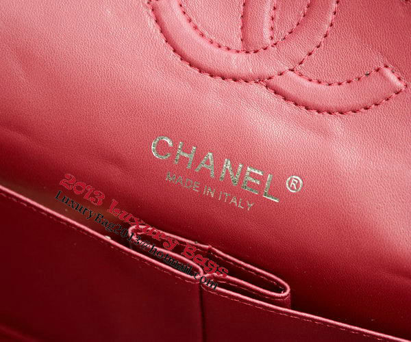 Chanel 2.55 Series Flap Bag Black Sheepskin Leather A37586 Silver