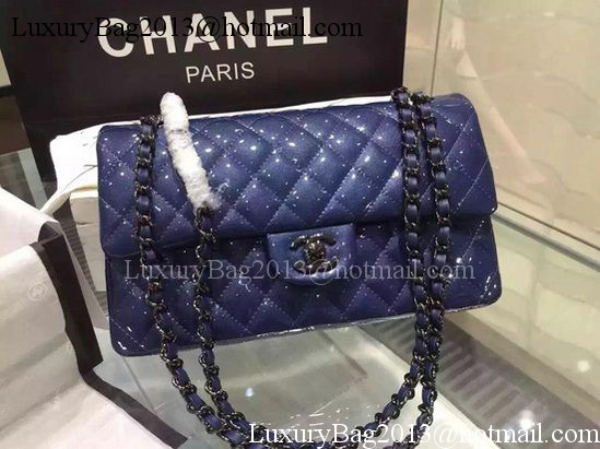 Chanel 2.55 Series Flap Bag Original Patent Leather A06795 Royal