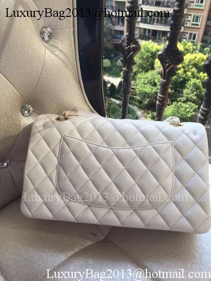 Chanel 2.55 Series Flap Bag White Original Leather A01112 Gold