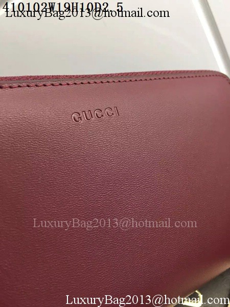 Gucci Smooth Leather Zip Around Wallets 410102
