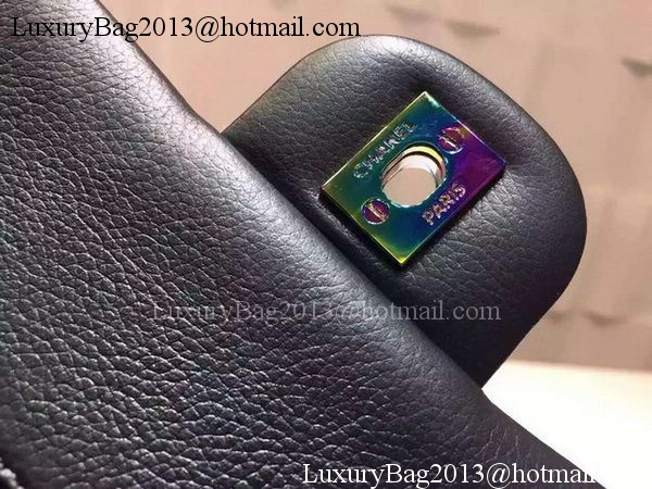 Chanel 2.55 Series Flap Bag Original Deer Leather A1112 Deep Green