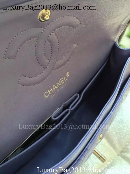 Chanel 2.55 Series Flap Bags Light Blue Original Python Leather A1112SA Gold