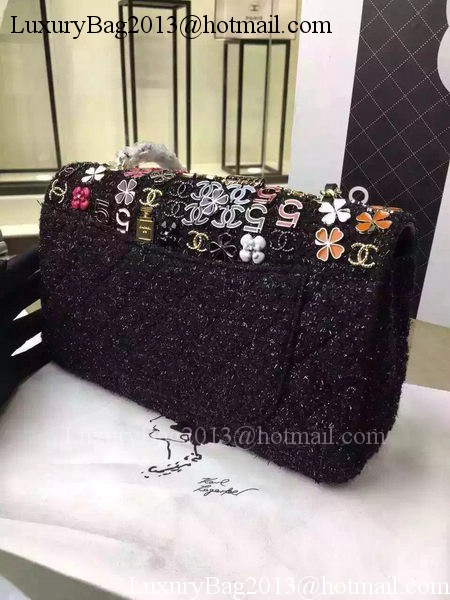Chanel 2.55 Series Flap Bag Original Lambskin Leather A92209 Black