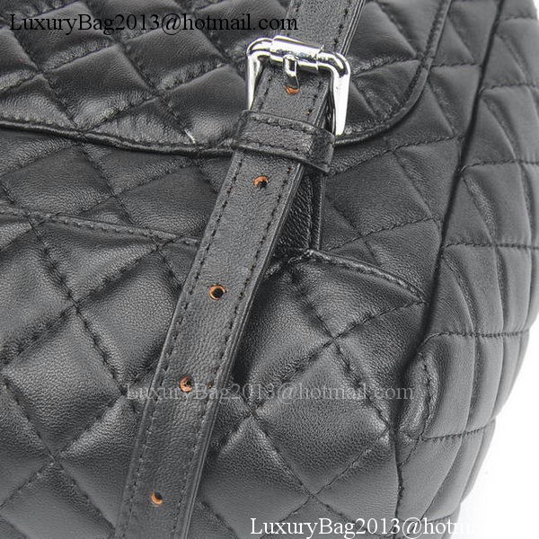 Chanel Sheepskin Leather Backpack A91121 Black