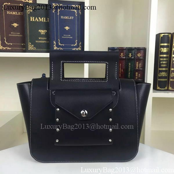 CELINE Square Handbag Original Leather C28833 Black