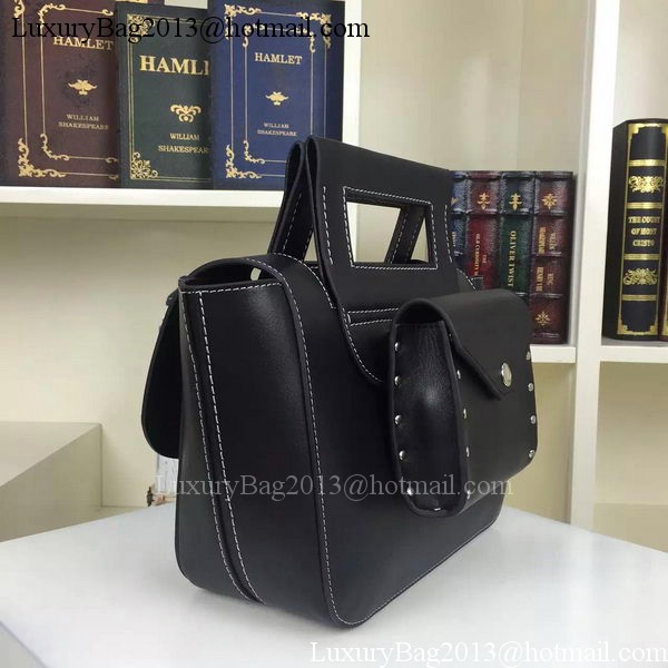 CELINE Square Handbag Original Leather C28833 Black