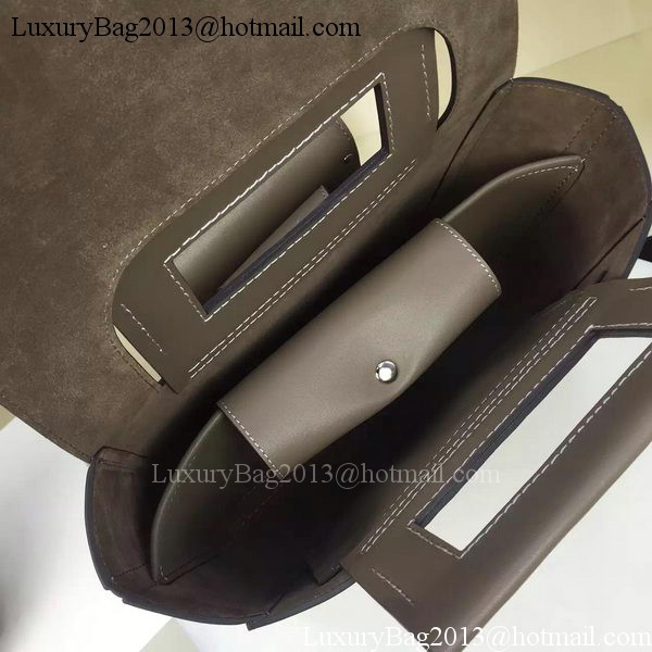 CELINE Square Handbag Original Leather C28833 Grey