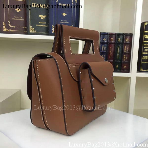 CELINE Square Handbag Original Leather C28833 Khaki