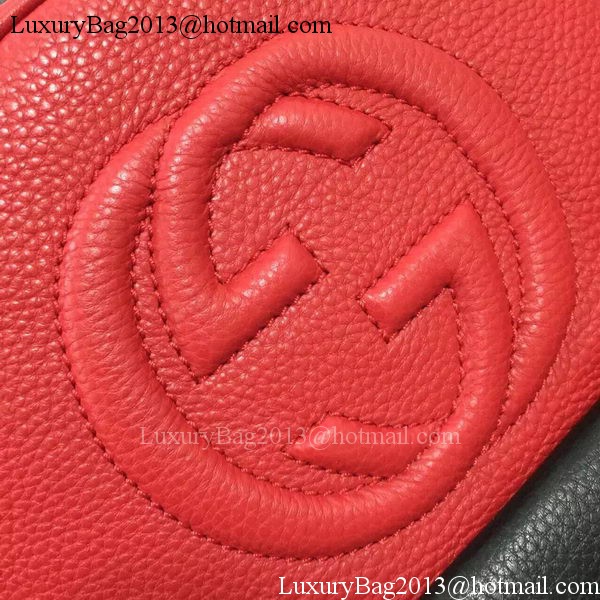 GUCCI Soho Leather Chain Backpack 431570 Red