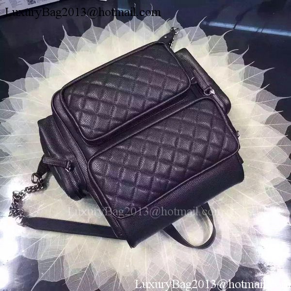 Chanel Backpack Original Calfskin Leather A33598 Black