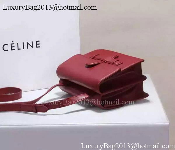 CELINE Symmetrical Bag in Original Leather C774423 Burgundy