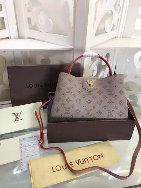 Louis Vuitton Monogram Leather Tote Bag M42126 Apricot