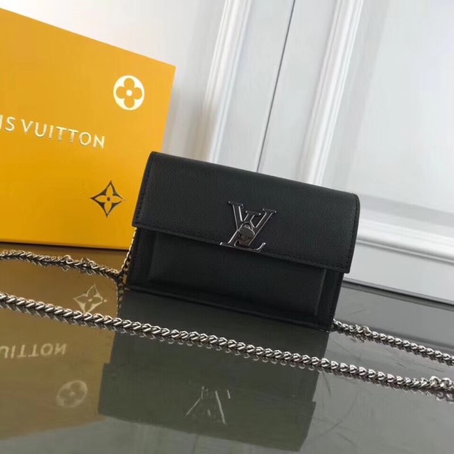Louis Vuitton MYLOCKME BB CHAIN LOUISE M63471 black