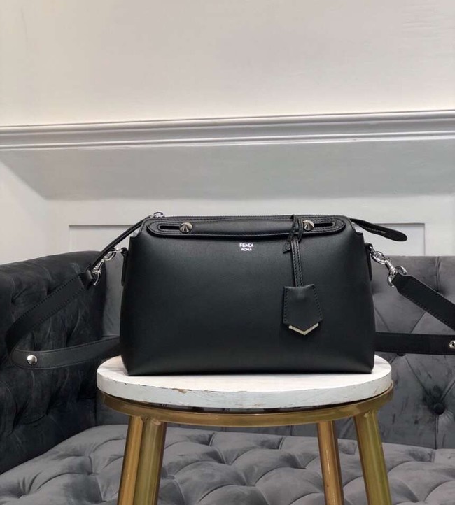 FENDI BY THE WAY REGULAR Small multicoloured leather Boston bag 8BL1245 black