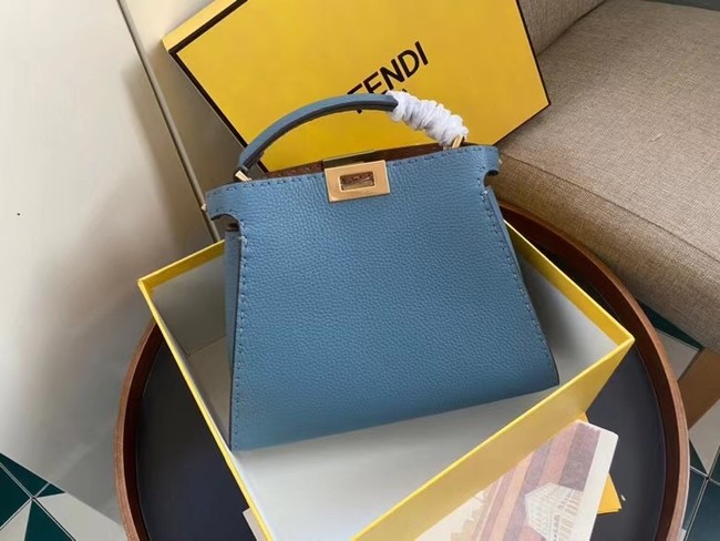 Fendi PEEKABOO ISEEU MEDIUM leather bag 70192 blue