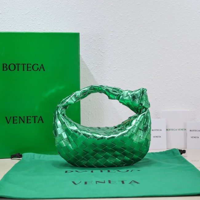 Bottega Veneta Mini intrecciato leather top handle bag 651876 Parakeet