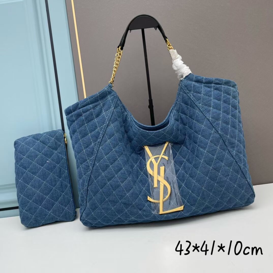 SAINT LAURENT SHOPPING Denim bag Y203310 blue