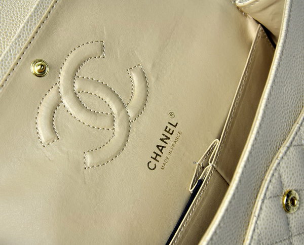 Chanel 2.55 Quilted Flap Bag 1112 Beige with Gold Hardware