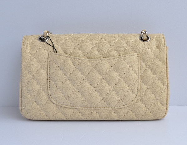 Chanel 2.55 Quilted Flap Bag 1112 Beige with Silver Hardware