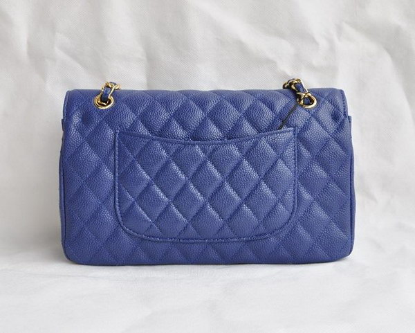 Chanel 2.55 Quilted Flap Bag 1112 Deep Blue with Gold Hardware