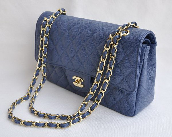 Chanel 2.55 Quilted Flap Bag 1112 Light Blue with Gold Hardware
