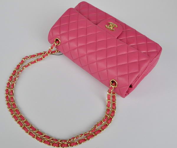 Cheap Chanel 2.55 Series Flap Bag 1112 Rose Sheepskin Leather Golden Hardware