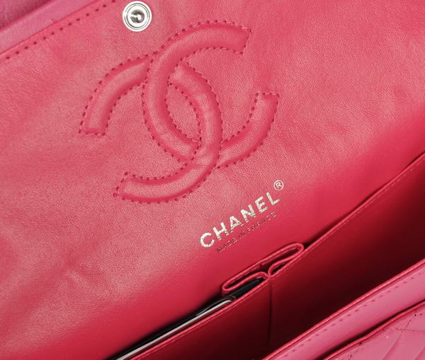 Cheap Chanel 2.55 Series Flap Bag 1112 Rose Sheepskin Leather Silver Hardware