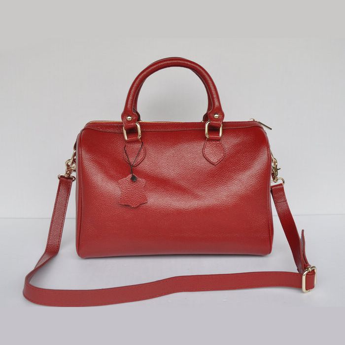 Chanel Boston Borse Clemence Leather A66883 rosso porpora