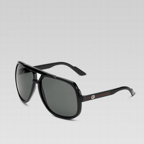 Gucci occhiali da sole aviator con dettaglio G 238122 in Black