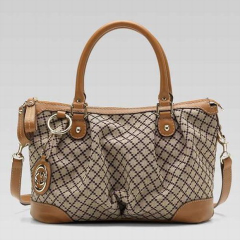 Gucci Sukey Media Top Handle Bag 247902 in Beige / Camel Brown