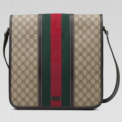 Gucci Medium Messenger Bag 201444 in beige / ebano
