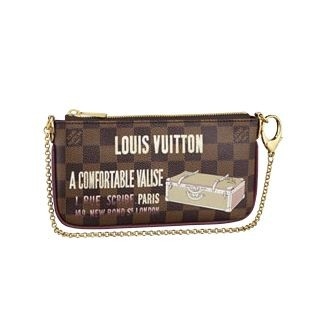 Louis Vuitton Damier Ebene Canvas Pochette Milla Valise Borse N63091