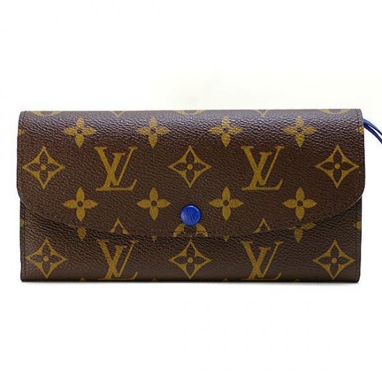 Louis Vuitton Tela Monogram Portafoglio Emilie Blu New Borse M60138
