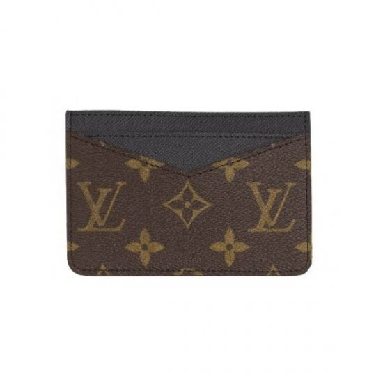 Louis Vuitton Tela Monogram Macassar Portacarte Di Credito Neo Borse M60166 Uomo