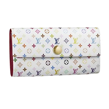 Louis Vuitton Tela Monogram Multicolore Portafoglio Sarah Figue Borse M93745