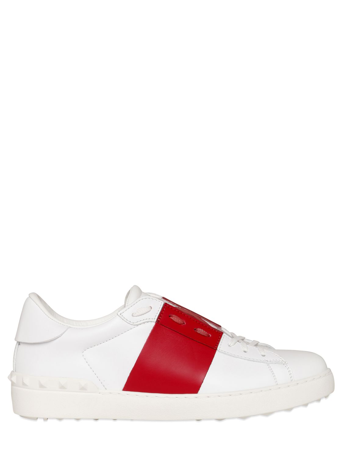 Valentino sneakers "open" in pelle bianco/rosso uomo scarpe,valentino scarpe bitonto,tubino valentino red,Comprare
