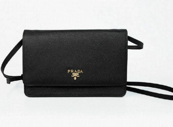2013 Prada Porta documenti 1M1332 in Black Saffiano Leather
