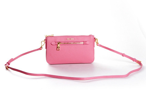 2013 Ultima Prada Saffiano Leather Mini Bag BT0834 in Pink