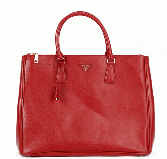 Prada Saffiano pelle borsetta BN1786 in rossa