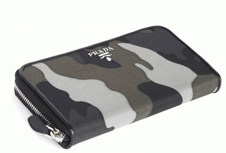 Prada Nylon Portafoglio 1M0506 in Camouflage